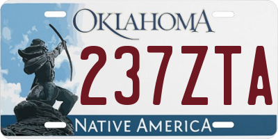 OK license plate 237ZTA