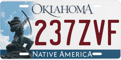 OK license plate 237ZVF