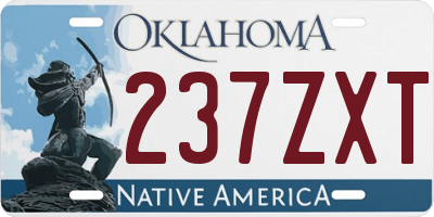 OK license plate 237ZXT