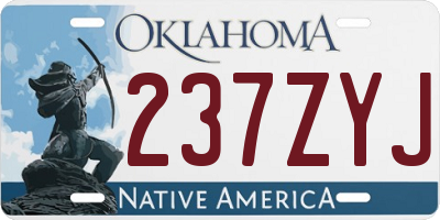 OK license plate 237ZYJ