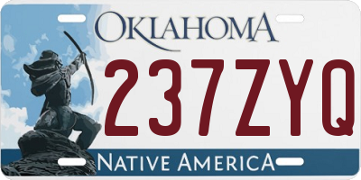 OK license plate 237ZYQ