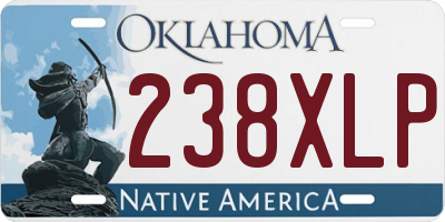 OK license plate 238XLP
