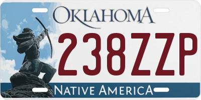 OK license plate 238ZZP