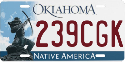 OK license plate 239CGK