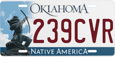 OK license plate 239CVR