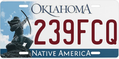 OK license plate 239FCQ