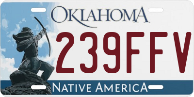 OK license plate 239FFV