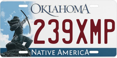 OK license plate 239XMP