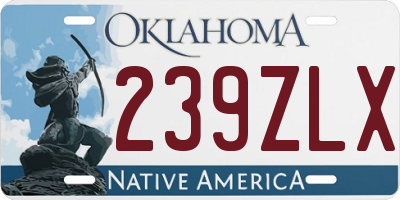 OK license plate 239ZLX