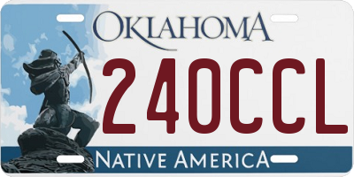 OK license plate 240CCL