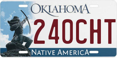 OK license plate 240CHT
