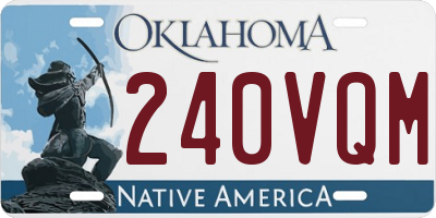 OK license plate 240VQM