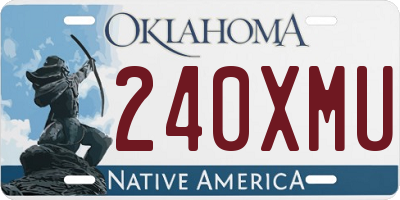 OK license plate 240XMU
