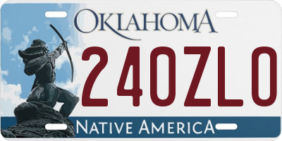 OK license plate 240ZLO