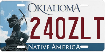 OK license plate 240ZLT