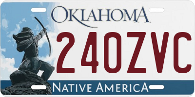 OK license plate 240ZVC