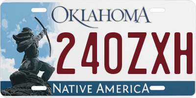 OK license plate 240ZXH