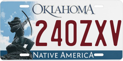 OK license plate 240ZXV