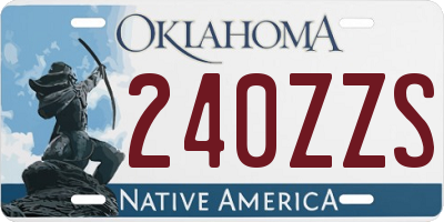 OK license plate 240ZZS