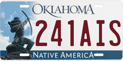 OK license plate 241AIS