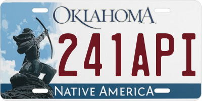 OK license plate 241API