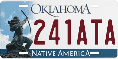 OK license plate 241ATA