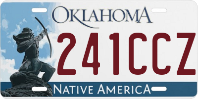 OK license plate 241CCZ