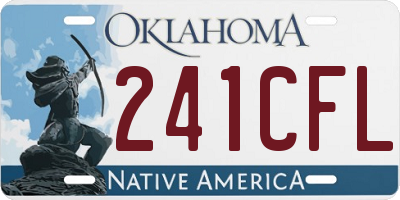 OK license plate 241CFL