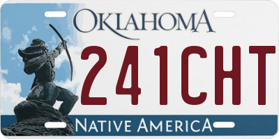 OK license plate 241CHT