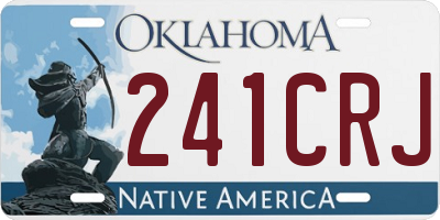 OK license plate 241CRJ