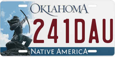 OK license plate 241DAU