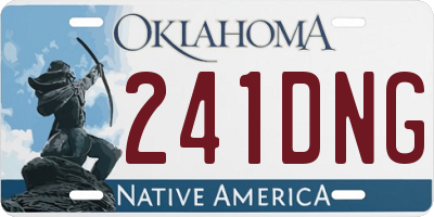 OK license plate 241DNG