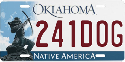 OK license plate 241DOG