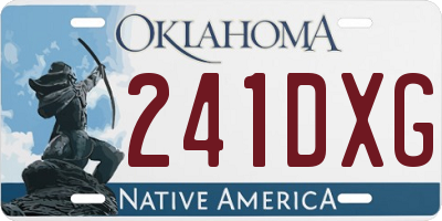 OK license plate 241DXG