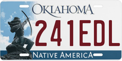 OK license plate 241EDL