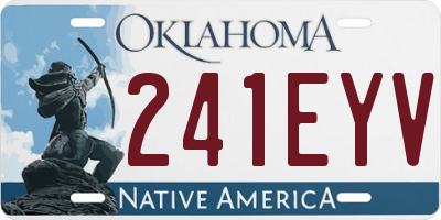 OK license plate 241EYV