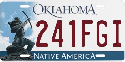 OK license plate 241FGI