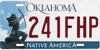 OK license plate 241FHP