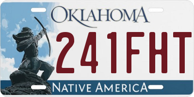OK license plate 241FHT