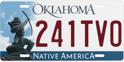 OK license plate 241TVO
