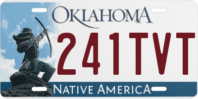 OK license plate 241TVT