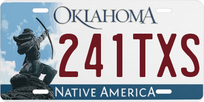 OK license plate 241TXS