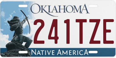 OK license plate 241TZE
