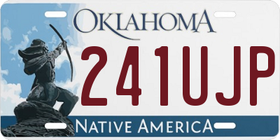 OK license plate 241UJP