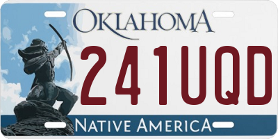 OK license plate 241UQD