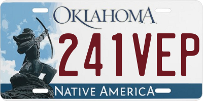 OK license plate 241VEP