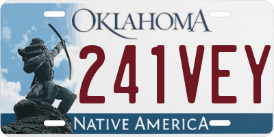 OK license plate 241VEY