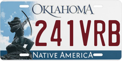 OK license plate 241VRB