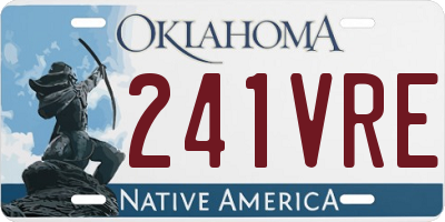 OK license plate 241VRE