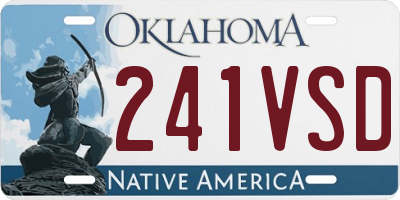 OK license plate 241VSD